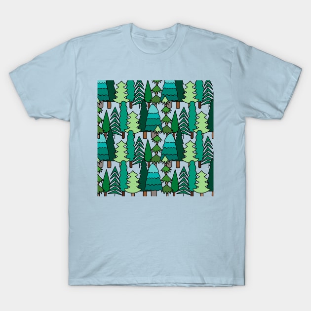 Evergreen Forest T-Shirt by HLeslie Design